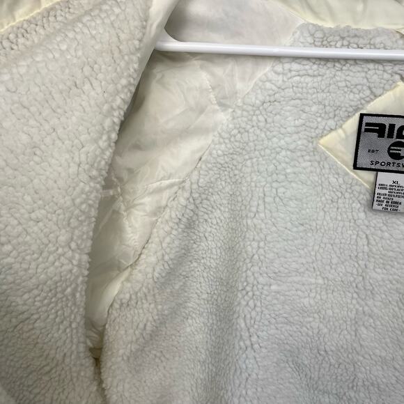 Y2K Rigo Sportswear Sherpa Lined Removeable Hood Puff Jacket Parka Zip Up Q-13 - Picture 7 of 16